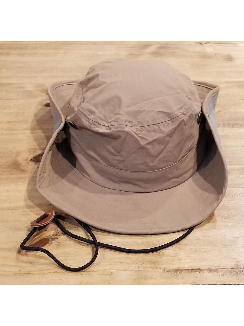 Boonie Jungle Hat Cap Size L/XL Brown Beige Outdoor Wide Brim Infinity